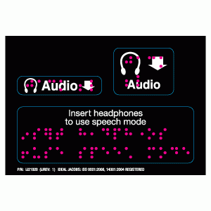 Universal ADA Braille Audio Label Set