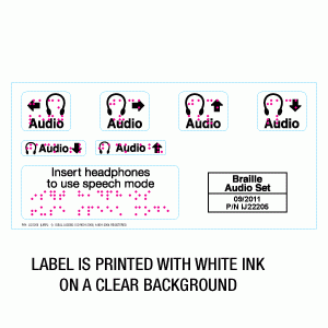 Clear ADA Braille Audio Set